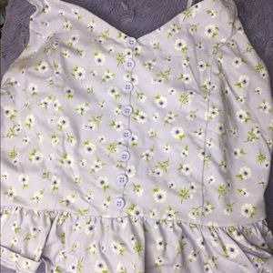 Cute blue flower top